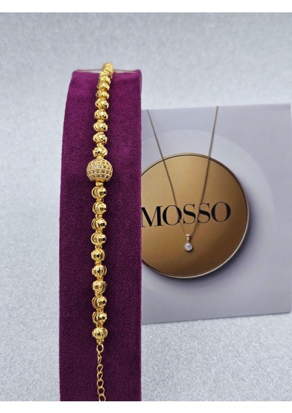 Dorika Toplu Zirkon Taş Işlemeli Çelik Bileklik fiyatları