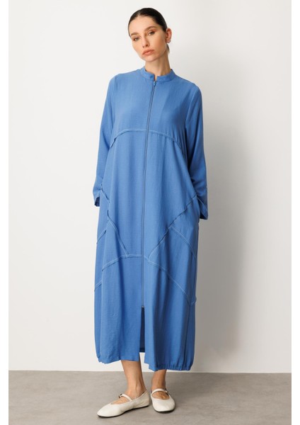 Ipekçe Kumaşı Sayesinde Hafif ve Ferah Spor Kap - Ferace-Mavi fiyatları