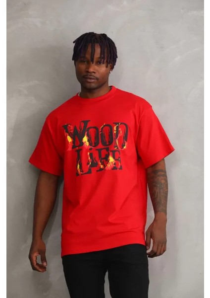 Unisex Baskılı Oversize Tshirt