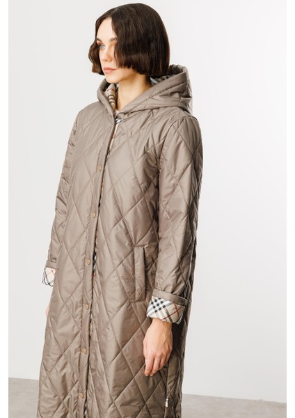 Vip Extra Dolgulu Spor Özel Garni Detaylı Zamansız ve Klasik Kaban Manto-Vizon fırsatları