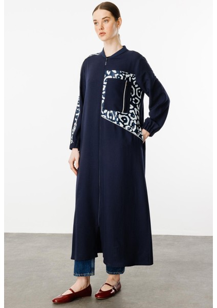 Ht Soho Desen Ince Ipekçe Dökümlü Spor Zamansız Kap Ferace-Laci