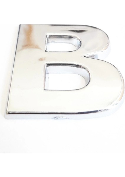 Cemax B Harfi 3,75 cm Krom Yapışkanlı