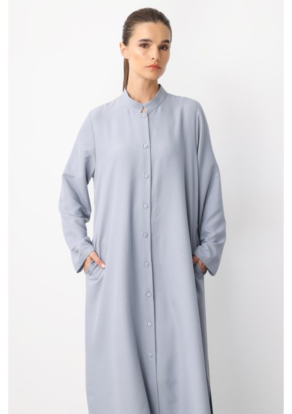 Mesh Sırt Desen Işleme Ipekçe Kumaş Spor Kap- Elbise- Ferace-Gri fırsatları