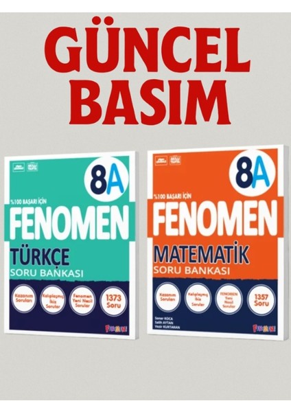 8. Sınıf Matematik - Türkçe (A Set) Soru Bankaları