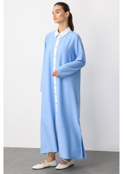 Line Garni Arka Pelerin Detaylı Spor Kap-Mavi modelleri