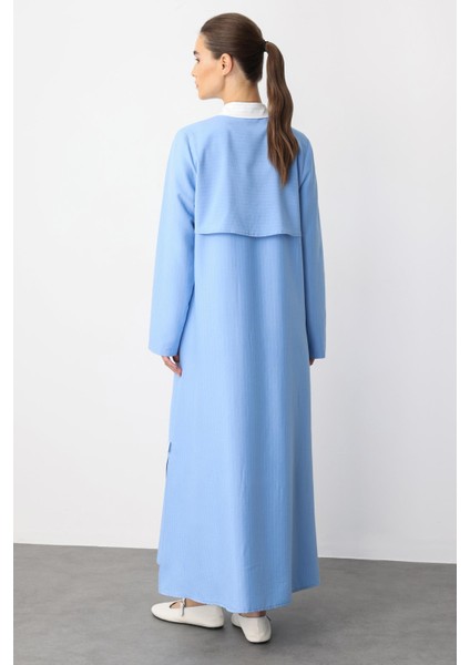 Line Garni Arka Pelerin Detaylı Spor Kap-Mavi fırsatları