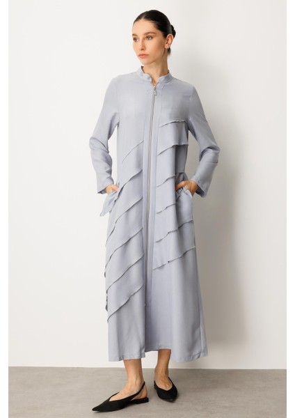 Volan Ipekçe Kap Ferace-Gri