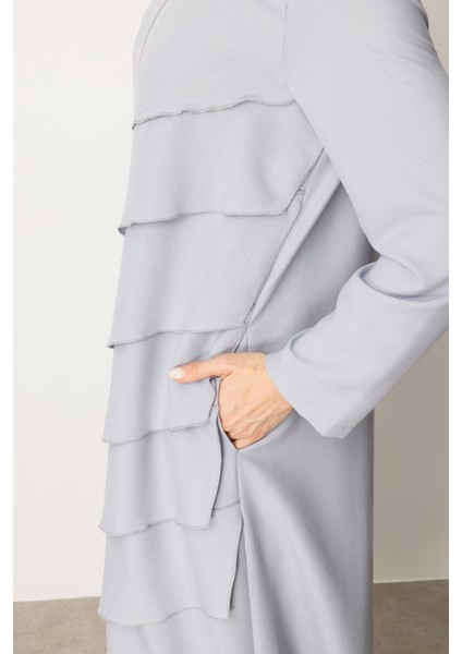 Volan Ipekçe Kap Ferace-Gri