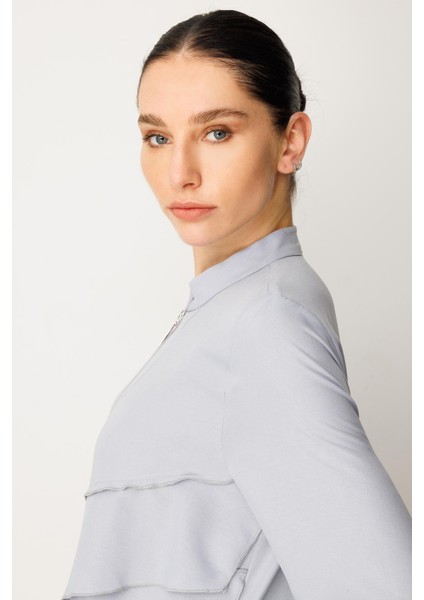 Volan Ipekçe Kap Ferace-Gri