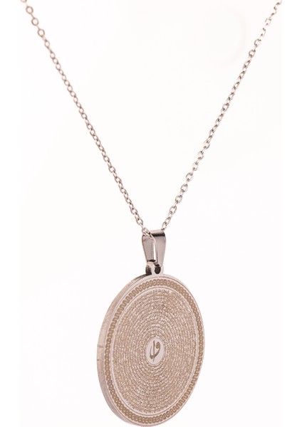 Gümüş Renk Yasin-I Şerif Çelik Kolye Paslanmaz Zincir Kararmaz