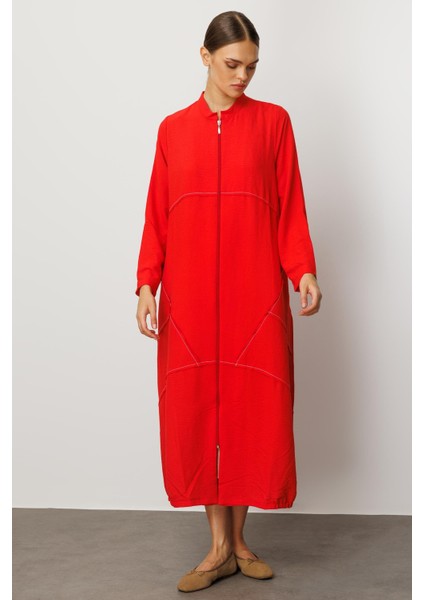 Ipekçe Kumaşı Sayesinde Hafif ve Ferah Spor Kap - Ferace-Mercan