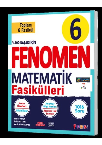 Fenomen Yayıncılık 6.sınıf Matematik Fasikül Seti 2025/2026 Basım