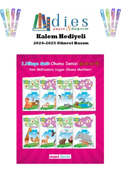 Mavi Deniz Yay. 1. Sınıf Maviş Hikaye Seti (24 Hikaye) 2024-2025 fiyatları