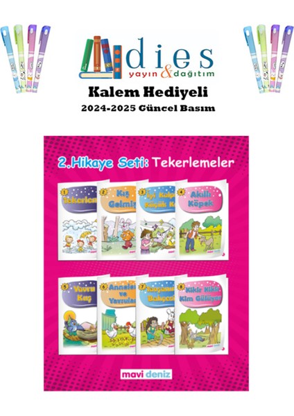 Mavi Deniz Yay. 1. Sınıf Maviş Hikaye Seti (24 Hikaye) 2024-2025 modelleri