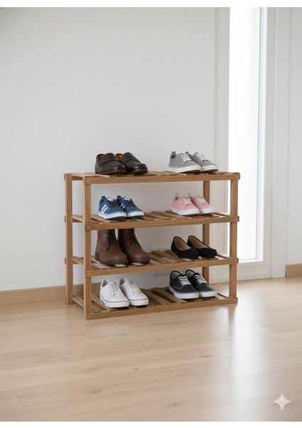 Doğalahşap Dekoratif Ayakkabılık Raf