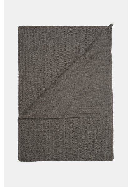 Erkek Kahverengi Yün Kaşkol