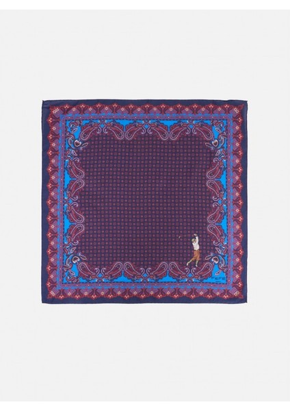 Erkek Lacivert Yün Fular