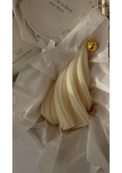 Lumıerı Candle El Yapımı Kokusuz Çam Ağacı Yeni Yıl Dekoratif Kalıp – Kırık Beyaz -10-12 cm modelleri