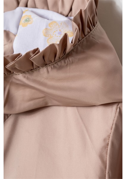 Kız Kapüşonlu Nakışlı Rüzgarlık & Yağmurluk 1 - 5 Yaş fiyatları