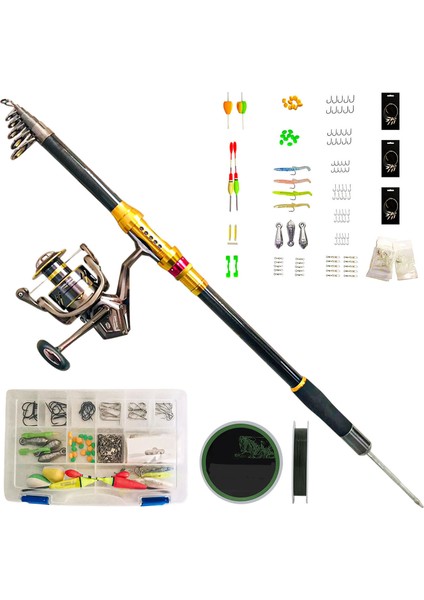 125 Parça Hazır Olta Seti 360 cm 001