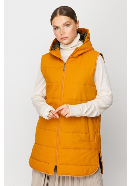 /kalite ürünü zamansız basen örten kapitone dolgulu ıçi özel garni yelek-hardal/haki modelleri