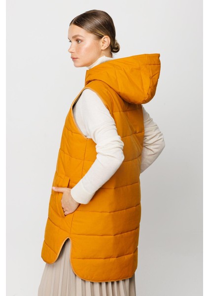 /kalite ürünü zamansız basen örten kapitone dolgulu ıçi özel garni yelek-hardal/haki