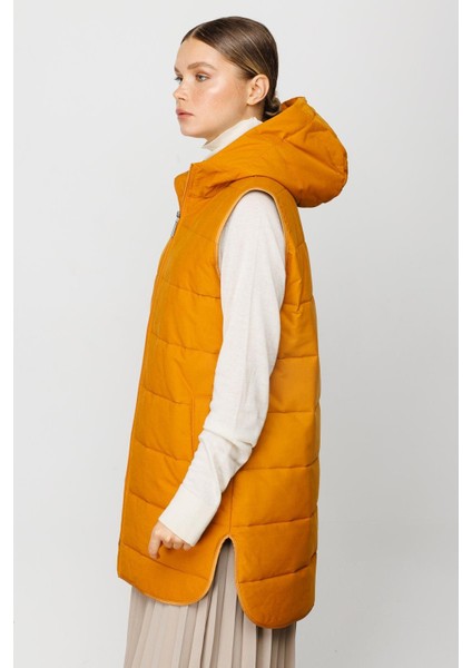 /kalite ürünü zamansız basen örten kapitone dolgulu ıçi özel garni yelek-hardal/haki