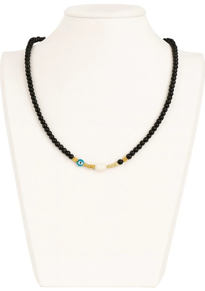 Doğal Taş Inci-Oniks Küre Kesim Kolye fiyatları