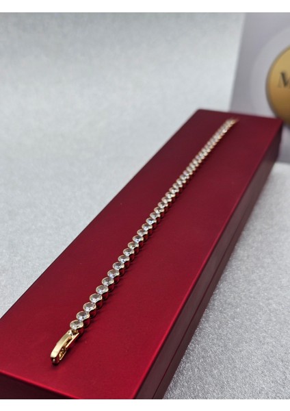 Xuping Su Yolu Yuvarlak Rosegold Çelik Bileklik indirimleri