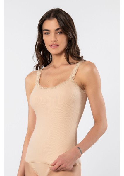 Türen Kadın Likralı Dantelli Ip Askılı Kaşkorse 926/TEN fiyatları