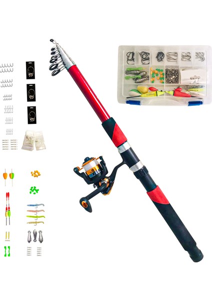 125 Parça Hazır Olta Seti -300 cm