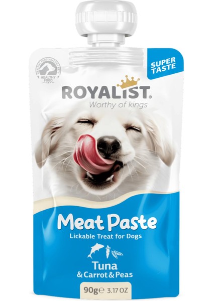Royalist - Yetişkin Köpekler Için Ton Balıklı Havuçlu Bezelyeli Yaş Mama Ezmesi 90 gr