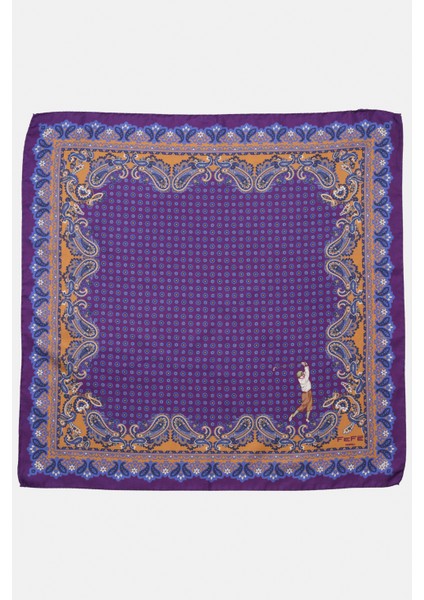 Erkek Mor Yün Fular