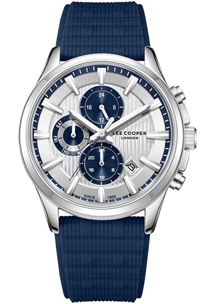 LC08183.339 Erkek Kol Saati - Lacivert Silikon Kordon – 43 mm – Multifonksiyon – Spor Tasarım