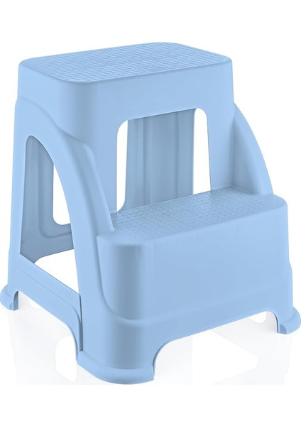 Life Merdivo 2 Basamaklı Büyük Boy Merdiven – Kaymaz Taban, Hafif ve Dayanıklı (Mavi)