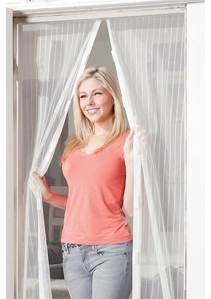 Safestore Pratik Manyetik Mıknatıslı Beyaz Kapı Pencere Sinekliği Tülü 105 x 210 cm indirimleri
