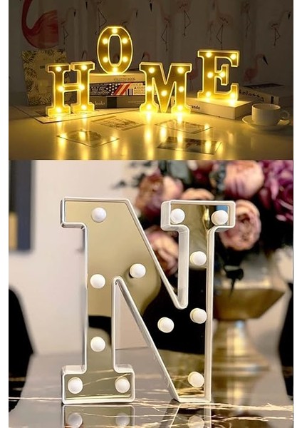 Gitti Dekoratif LED Işıklı 3D N Harfi Büyük Boy Organizasyon Doğum Günü Kutlama (N) fiyatları