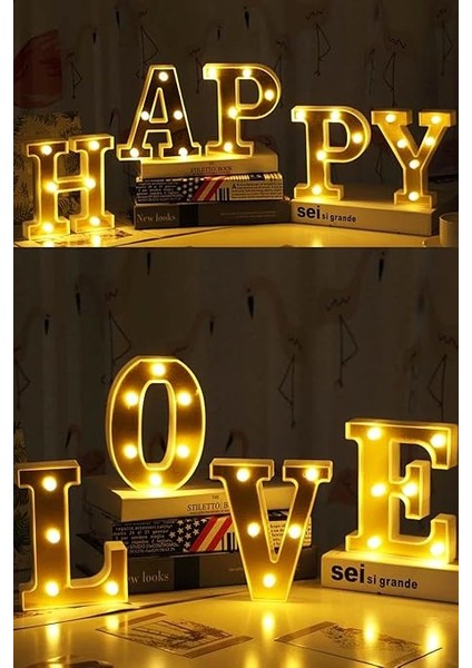 Gitti Dekoratif LED Işıklı 3D N Harfi Büyük Boy Organizasyon Doğum Günü Kutlama (N) indirimleri