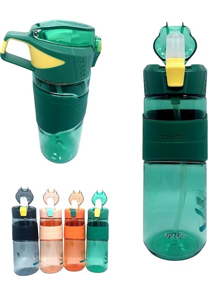 ml Tritan Su Şişesi – Dayanıklı ve Hafif Spor Matara, Bpa Içermez, Sızdırmaz Kapak, Taşınabilir ve Şık Tasarım, Sağlıklı Içim Için Ideal, Spor ve Günlük Kullanıma Uygun (Meyve Yeşili)