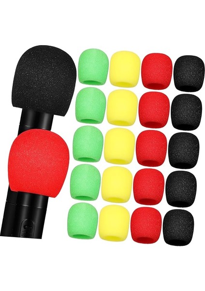 Mikrofon Süngeri - Oyun Mikrofonları Ktv Kayıt Sahne Için 32 Adet Rüzgarlık Susturucusu