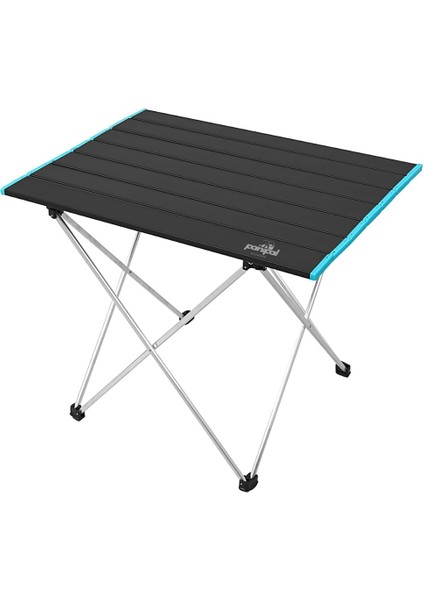 Alüminyum, Katlanabilir Kamp ve Piknik Masası S Omuz Askılı Taşıma Çantalı (Mavi)