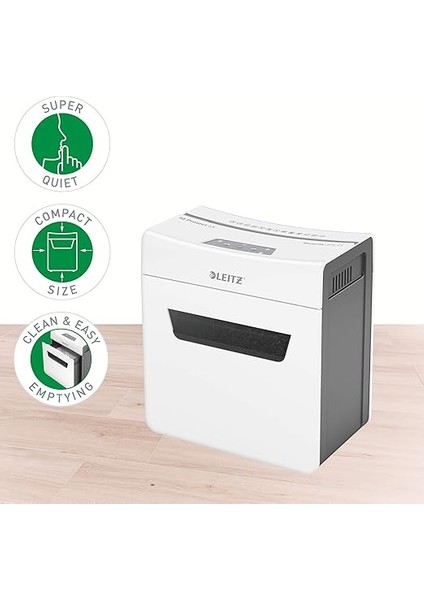 Iq 6x Premium Kağıt Öğütücü, P4, Ofis ve Ev Için, Partikül Kesim, 6 Yaprak, 10 L Çöp Kabı, Çok Sessiz/kompakt, Protect Serisi, Beyaz, 8090000 fiyatları