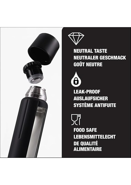 8735.70 Thermo Flask Gemstone Ibt Obsidian 0.75 Lt Matara modelleri