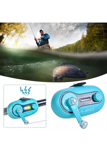 Yüksek Ses ve LED Işıklı Olta Kamış Balık Alarmı Kollu Hassas Rocker Alarm Kolay Kurulum fırsatları