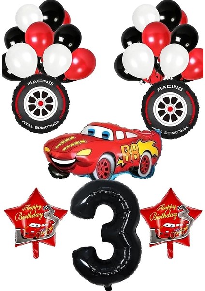 Temalı 3 Yaş Doğum Günü Parti Kutlama Balon Seti