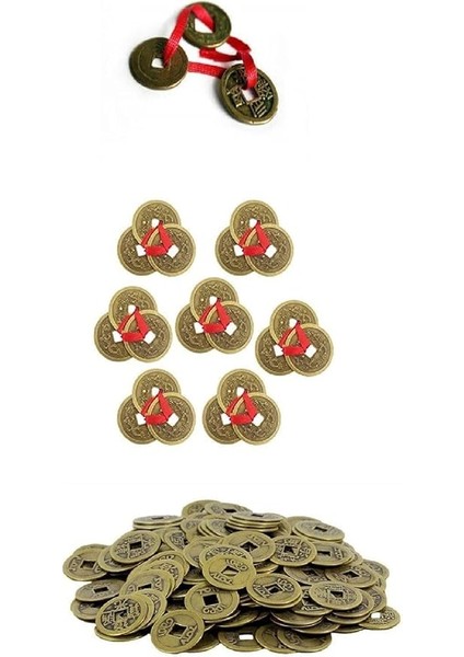 Şans Yolu Feng Shui Korunma ve Destek Para Mıknatısı 3'lü Çin Şans Parası