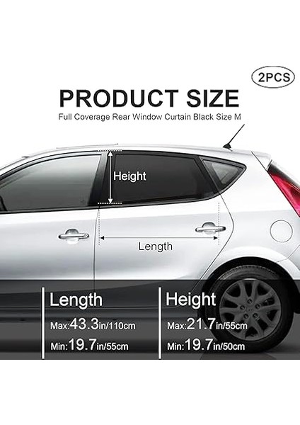 Yan Cam Perdesi, Oto Perde, Otomobil Yan Cam Güneşliği Sineklik, Araç Içi Arka Camlar Için Güneşlik, Anne Bebek Emzirme Perdesi (1) indirimleri