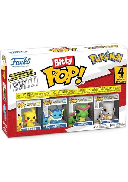 Bitty Pop: Pokemon- Pikachu 4'lü Paket, Oyuncak Figür