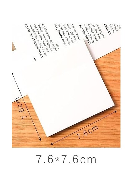 Şeffaf Renkli Yapışkan Post It Kare Not Kağıdı Karenot (Beyaz) fiyatları