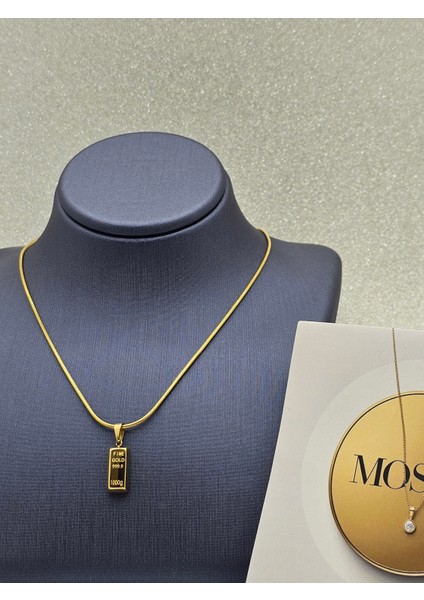 Xuping Külçe Model Kolye Büyük Boy Oval Kenar fiyatları